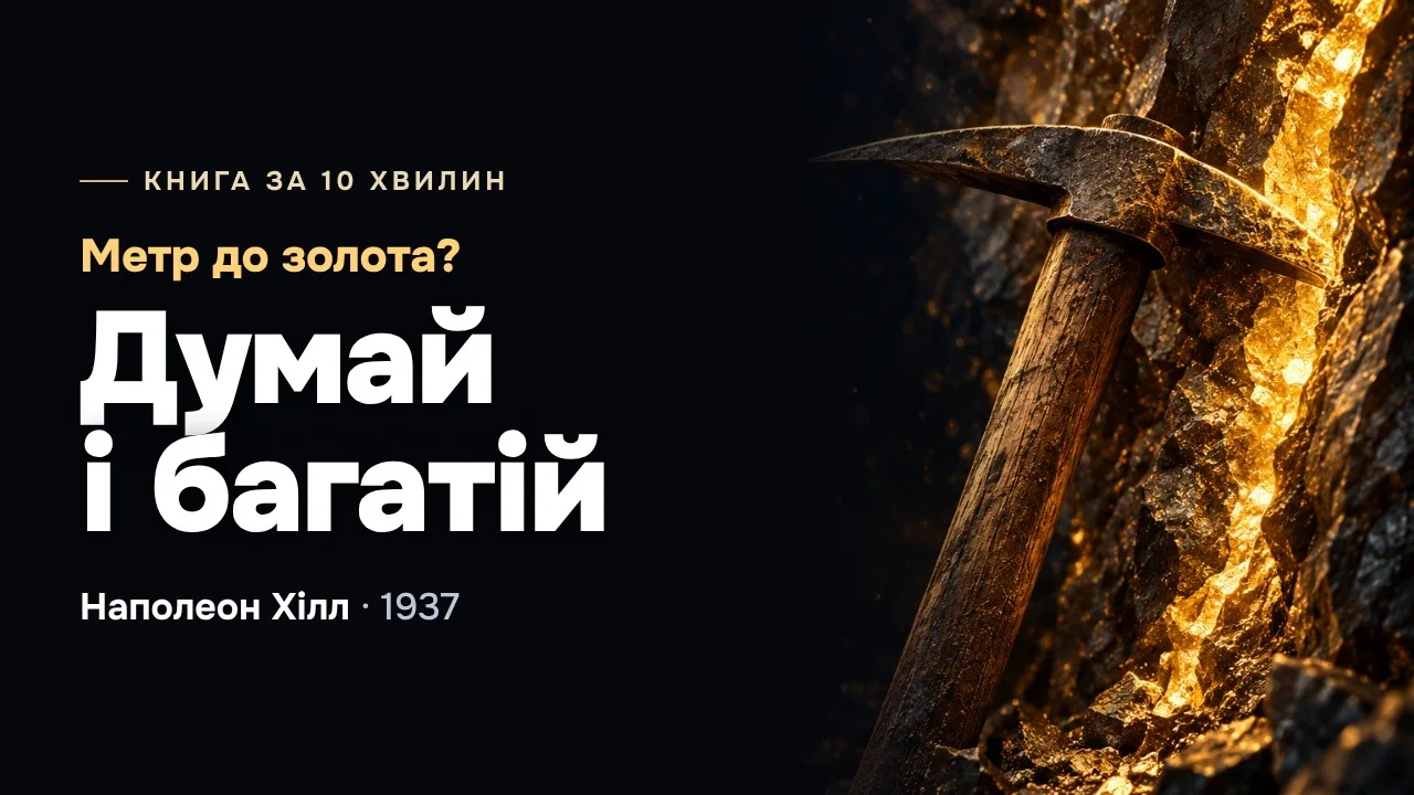 Метр до золота? Наполеон Хілл: «Думай і багатій» за 10 хвилин